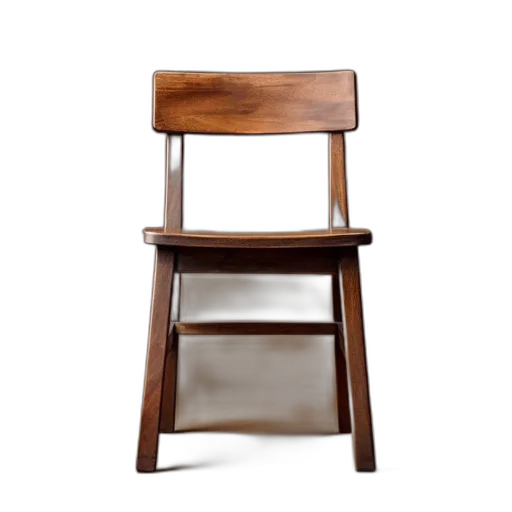 furniture, wooden, chair, simple transparent PNG cut-out