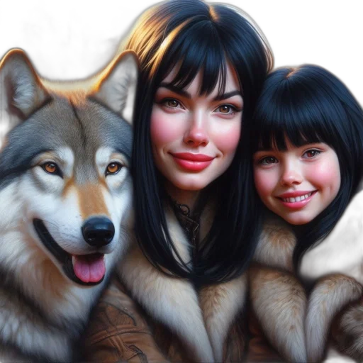 animal, photorealistic, fantasy art, oil painting transparent PNG cut-out