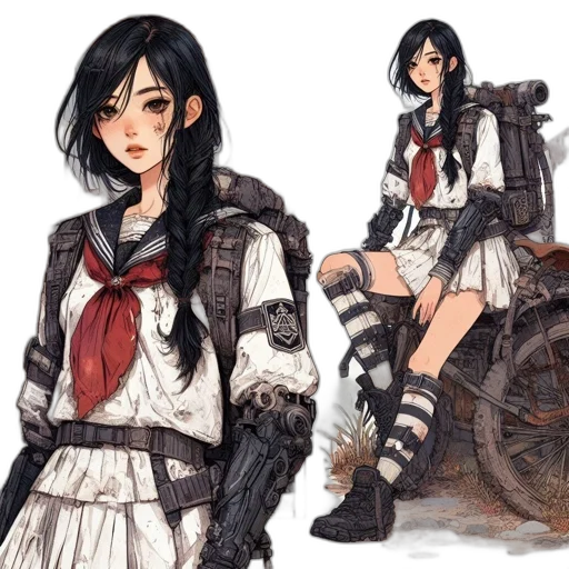 jacket, concept art, fantasy art, anime transparent PNG cut-out
