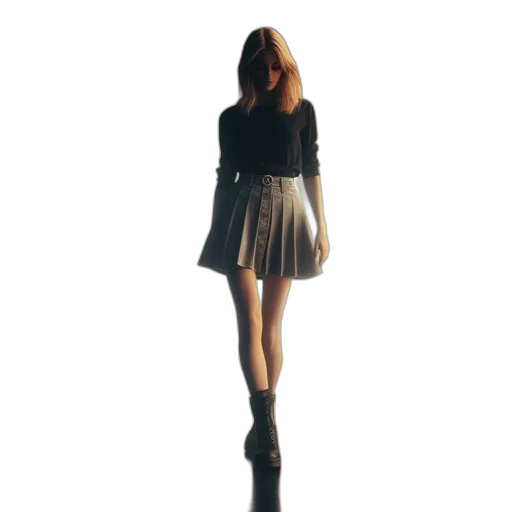 dress, jacket, staff, shoes transparent PNG cut-out