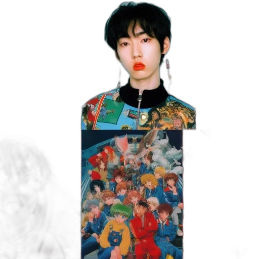 dress, staff, jacket, oil painting transparent PNG cut-out