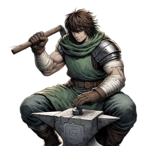 sword, weapon, staff, fantasy art transparent PNG cut-out