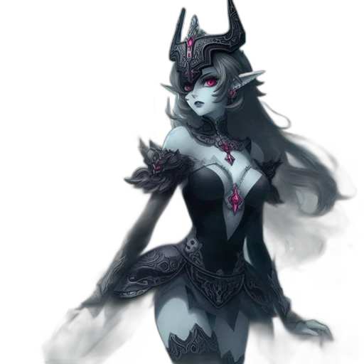 mask, creature, staff, dress transparent PNG cut-out