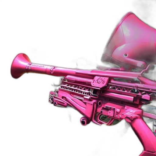 weapon, staff, robot, vaporwave transparent PNG cut-out