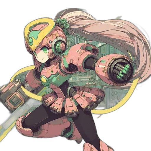 weapon, robot, mask, staff transparent PNG cut-out