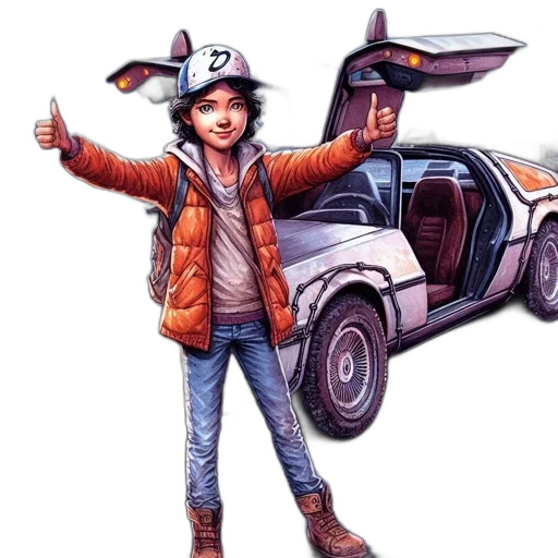car, jacket, weapon, concept art transparent PNG cut-out