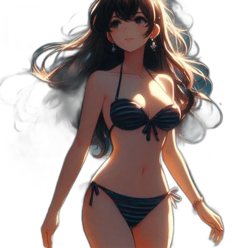 dress, anime, concept art, fantasy art transparent PNG cut-out
