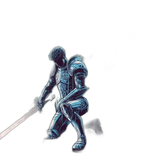 sword, robot, weapon, staff transparent PNG cut-out