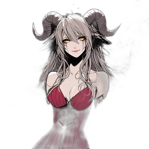 dress, creature, mask, staff transparent PNG cut-out