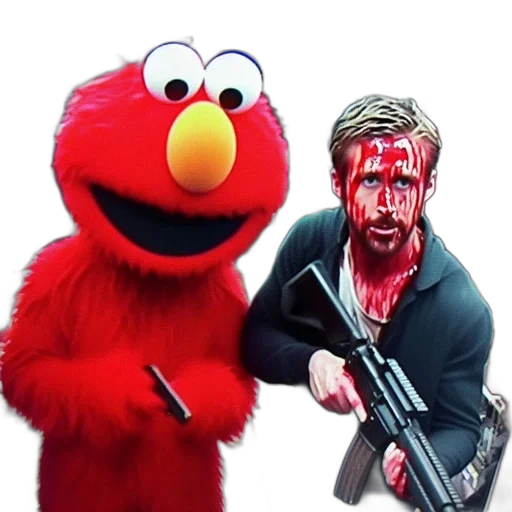 weapon, animal, comedic, tableau transparent PNG cut-out