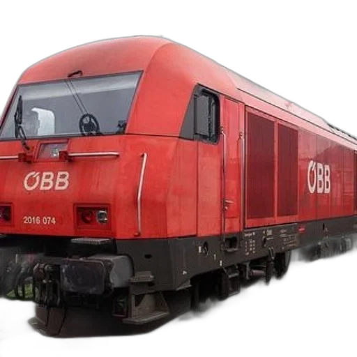 3d render, photorealistic, red, locomotive transparent PNG cut-out