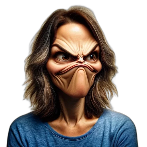 face, mask, photorealistic, cartoon transparent PNG cut-out
