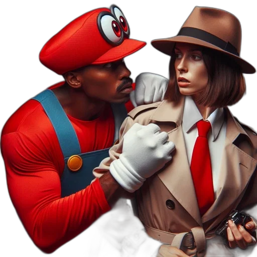hat, comic book art, concept art, pixel art transparent PNG cut-out