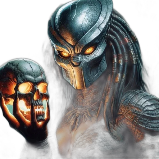 mask, concept art, fantasy art, comic book art transparent PNG cut-out