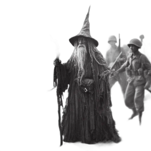 staff, hat, creature, mask transparent PNG cut-out