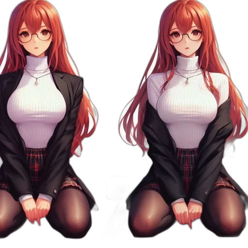 dress, jacket, pixel art, anime transparent PNG cut-out