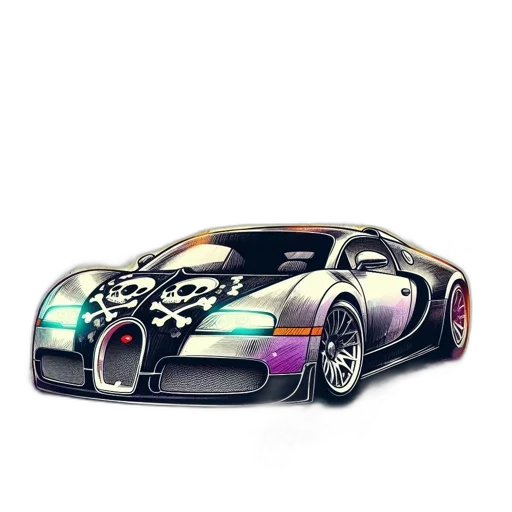 car, weapon, robot, 3d render transparent PNG cut-out