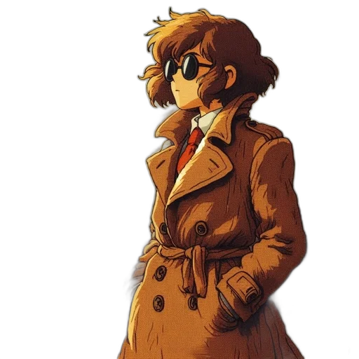 jacket, staff, dress, face transparent PNG cut-out