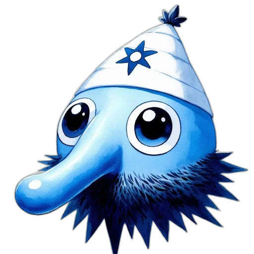 hat, staff, crown, creature transparent PNG cut-out