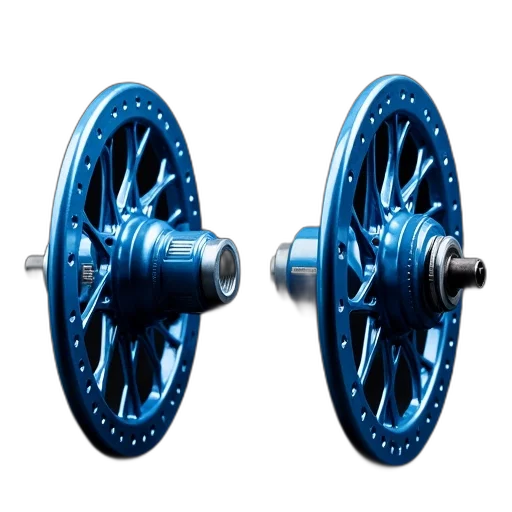 3d render, blue, two, bicycle transparent PNG cut-out