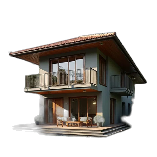 building, furniture, 3d render, photorealistic transparent PNG cut-out
