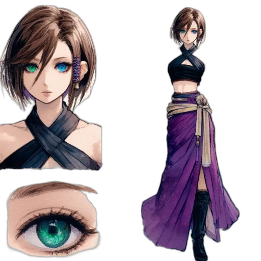 concept art, fantasy art, anime, pixel art transparent PNG cut-out