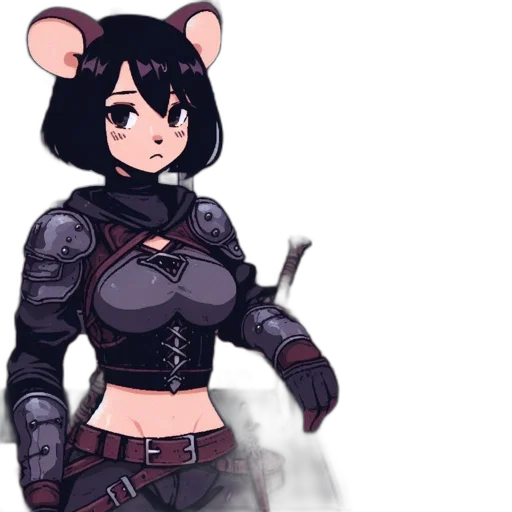 weapon, staff, jacket, animal transparent PNG cut-out