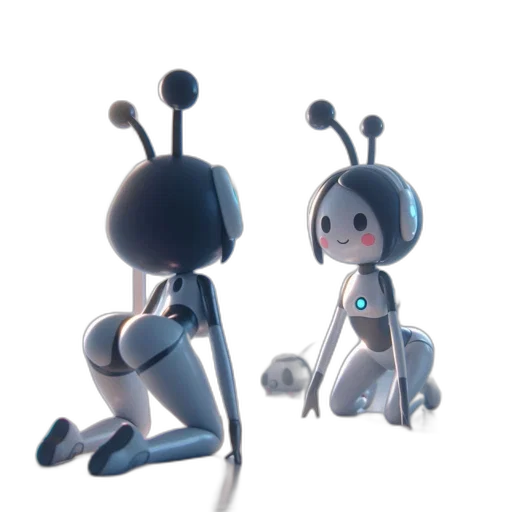 robot, creature, staff, animal transparent PNG cut-out