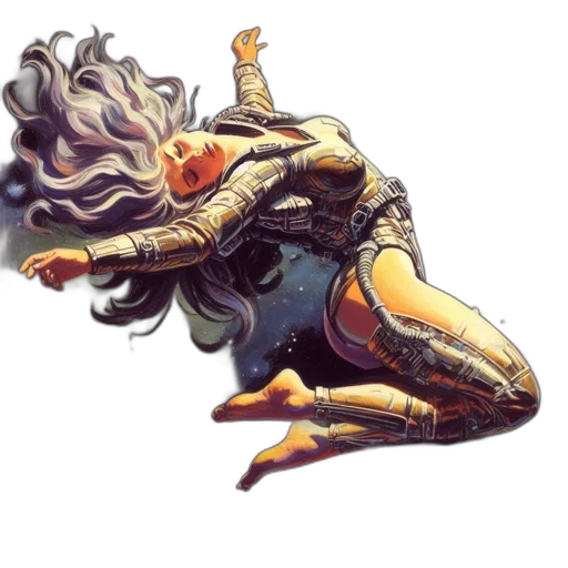 hair, creature, dragon, dress transparent PNG cut-out
