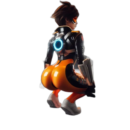 robot, jacket, dress, weapon transparent PNG cut-out
