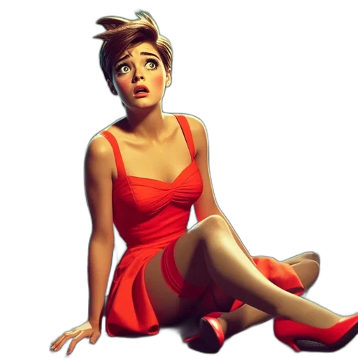 dress, photorealistic, concept art, cartoon transparent PNG cut-out