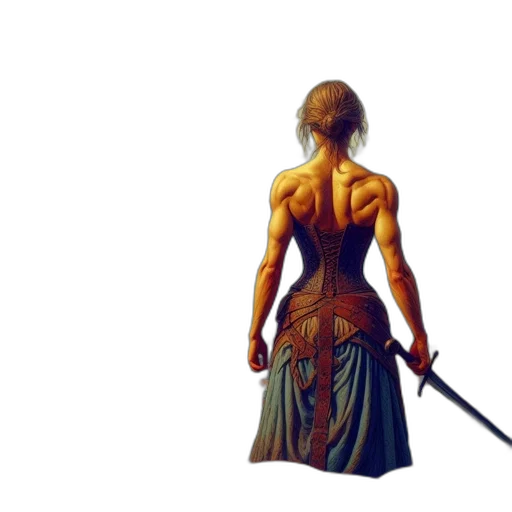 sword, weapon, staff, dress transparent PNG cut-out