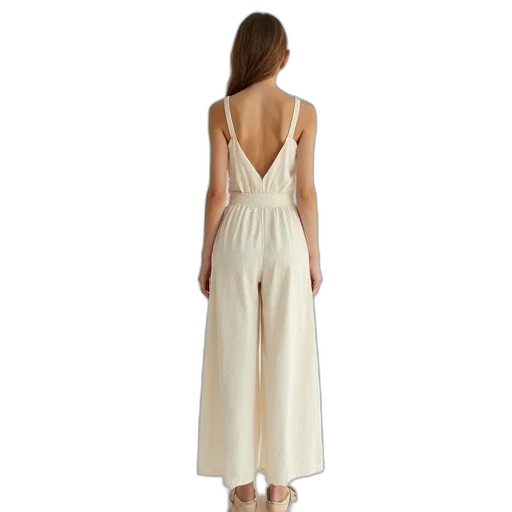 dress, koro, overall, ivory transparent PNG cut-out