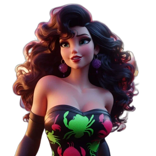 dress, 3d render, concept art, cartoon transparent PNG cut-out