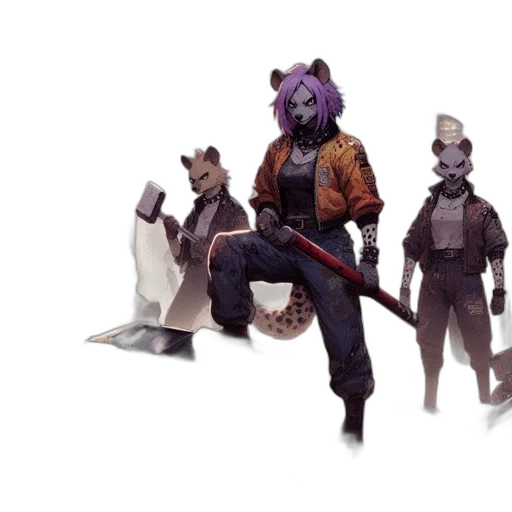 staff, concept art, fantasy art, cyberpunk transparent PNG cut-out