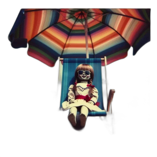 umbrella, mask, 3d render, concept art transparent PNG cut-out