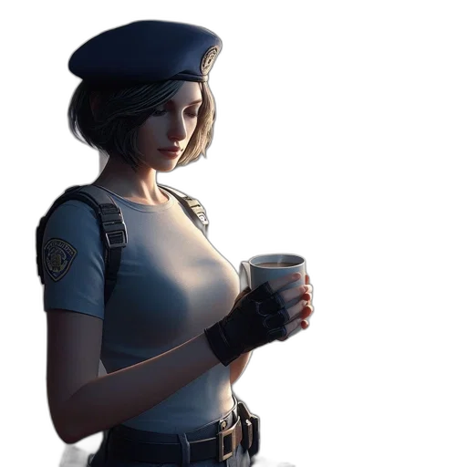 staff, robot, weapon, face transparent PNG cut-out