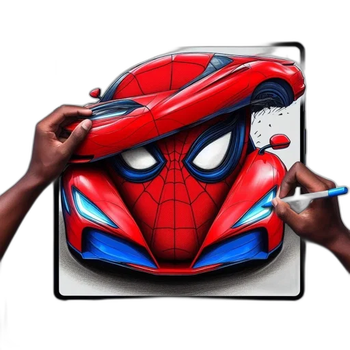 mask, face, car, concept art transparent PNG cut-out