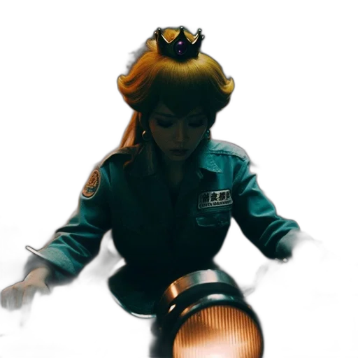 staff, jacket, robot, crown transparent PNG cut-out
