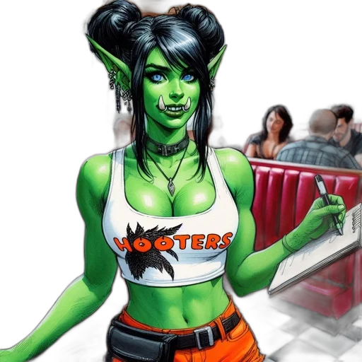comic book art, concept art, fantasy art, photorealistic transparent PNG cut-out
