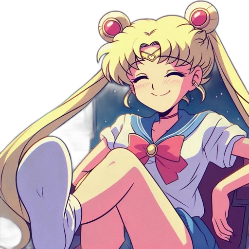 anime, pixel art, cartoon, vaporwave transparent PNG cut-out