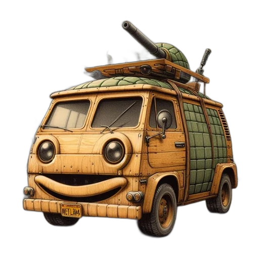 car, animal, weapon, 3d render transparent PNG cut-out