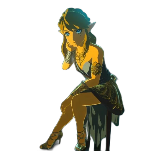 dress, staff, crown, jewelry transparent PNG cut-out
