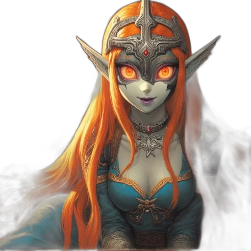 mask, dragon, staff, jewelry transparent PNG cut-out