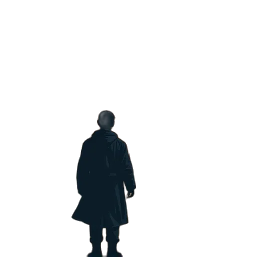 jacket, staff, robot, umbrella transparent PNG cut-out