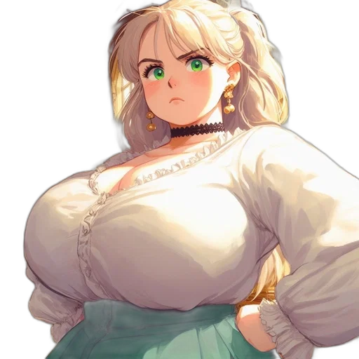 dress, staff, weapon, face transparent PNG cut-out