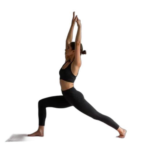 woman, wearing, yoga, pants transparent PNG cut-out