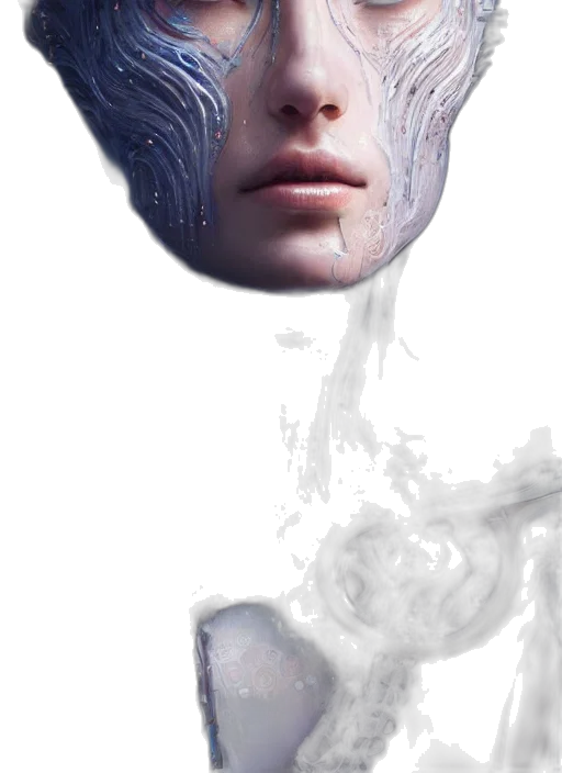 face, mask, creature, robot transparent PNG cut-out