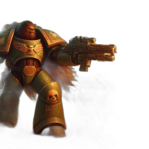 robot, weapon, concept art, 3d render transparent PNG cut-out