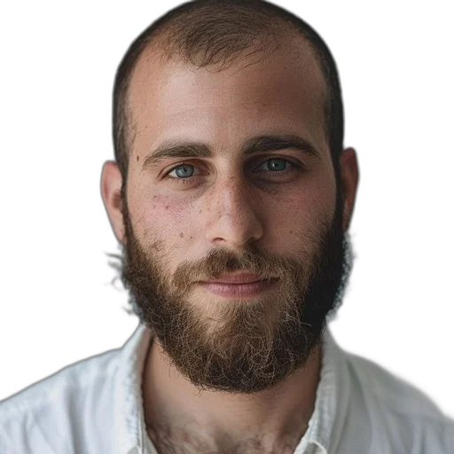 face, staff, hair, jacket transparent PNG cut-out